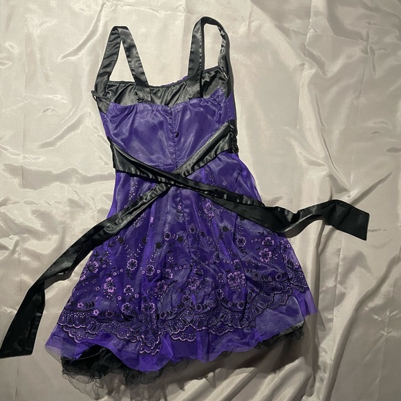 Jolie purple and black dress y2k size 4. - Picture 3 of 5
